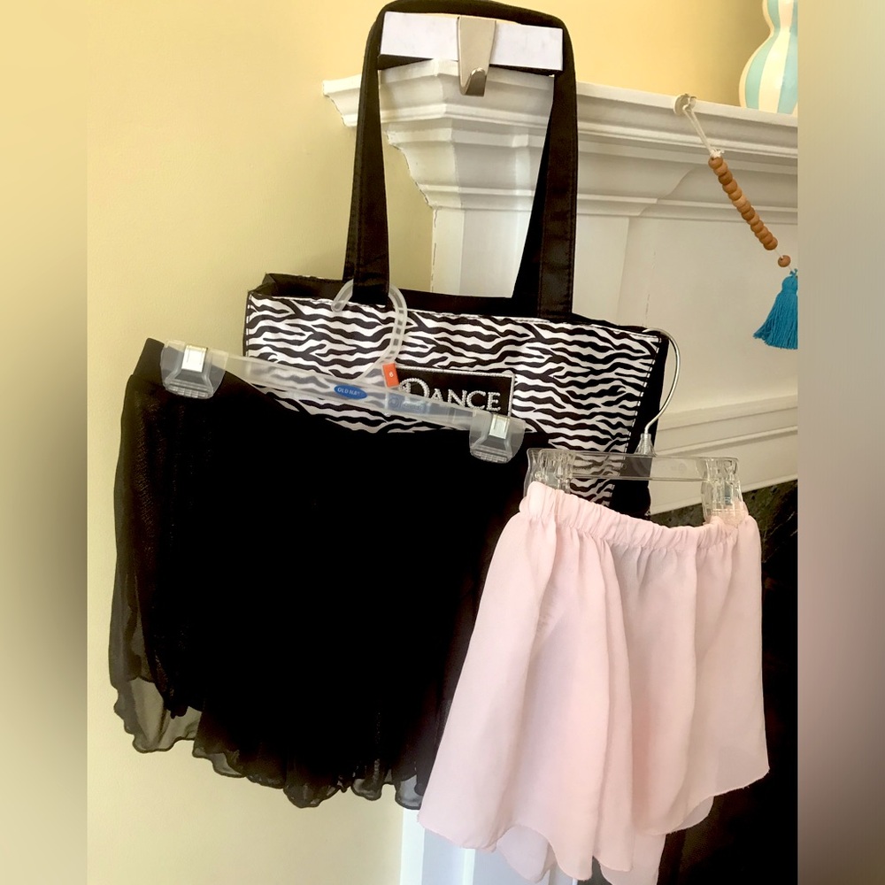 Girl’s Dance Bundle ~ Two Danskin Skirts + Tote Bag